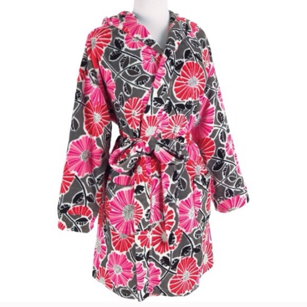 Vera Bradley Cherry Blossoms Plush Fleece Bathrobe